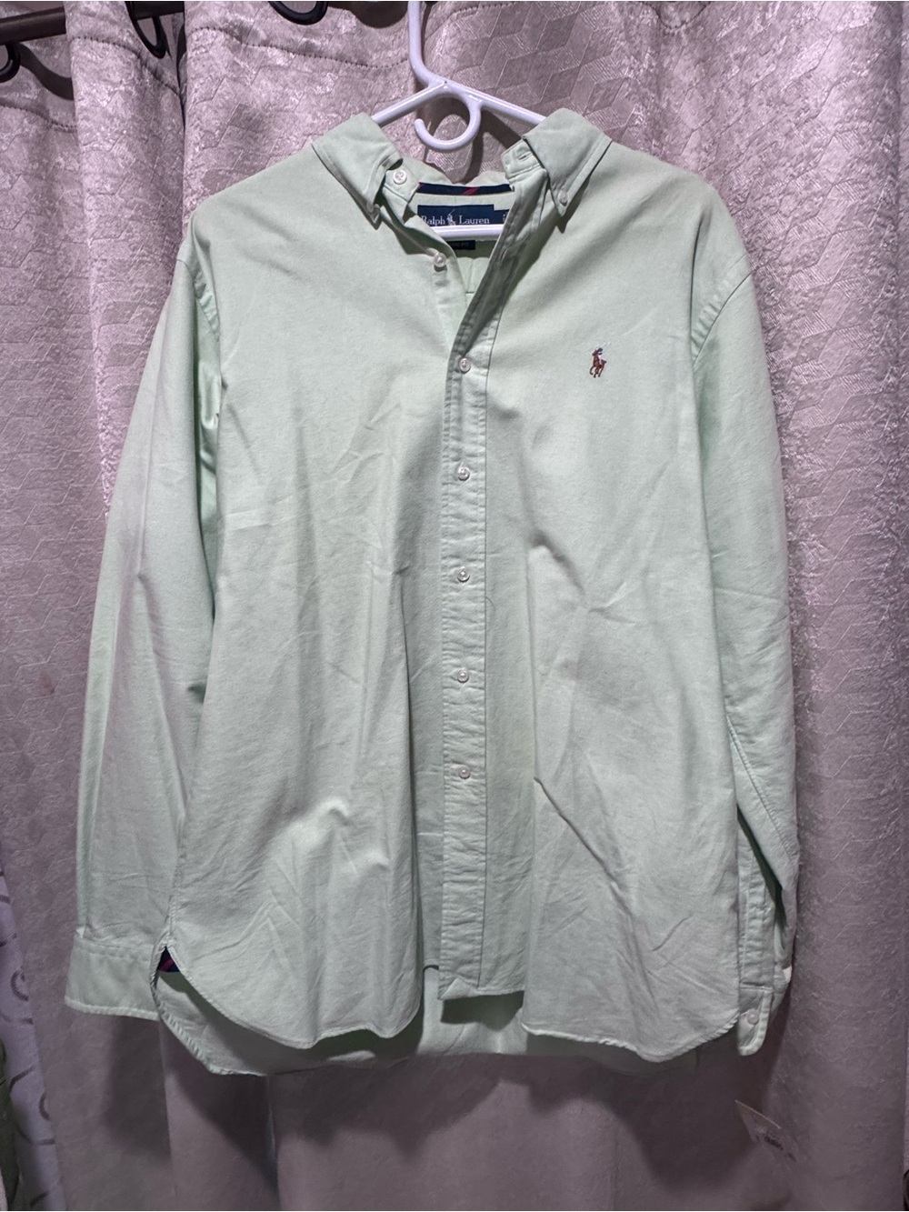 Ralph Lauren Mint Green Oxford Button-Down Shirt